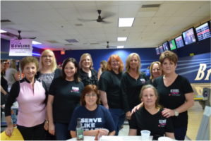 Team Steel Magnolias participated and helped sponsor Bowl for Mercy