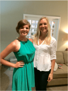 Mercy resident Mary Catherine and graduate Brittney presented at St. Louis luncheon.